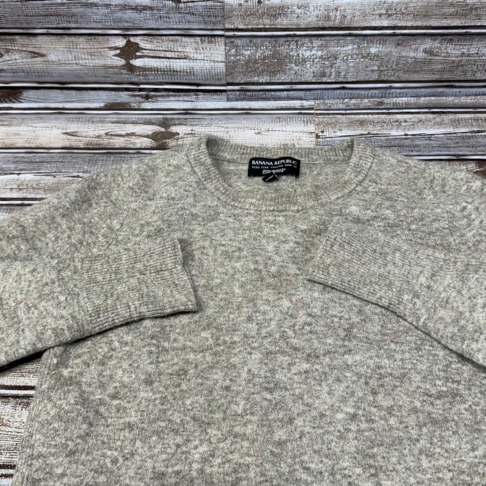 Banana Republic Sweater Womens Medium Brown Alpaca Wool Blend Filpucci Yarn